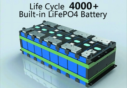 Built-in LifePO4 battery