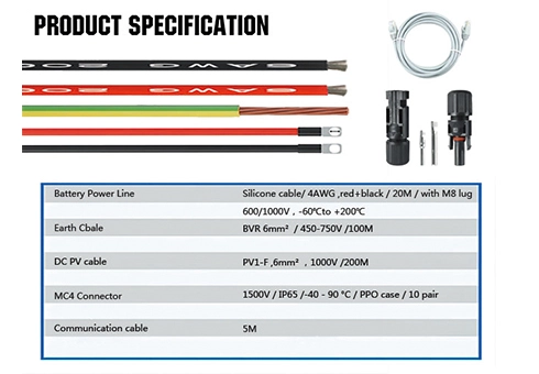 Solar Energy Storage System Specification